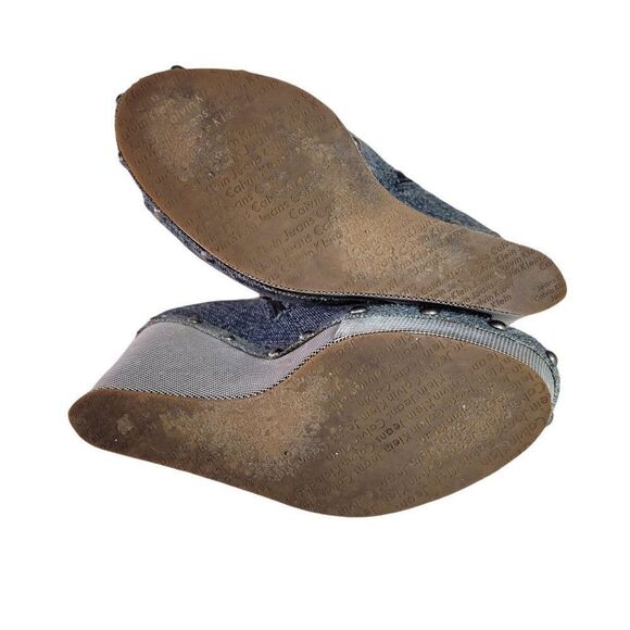 Vintage Calvin Klein Noreen Platform Wedges (Size 7.5) - Picture 6 of 13